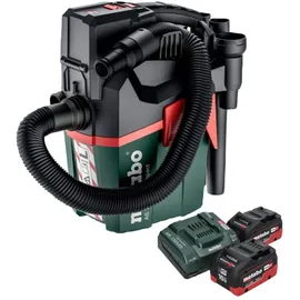 Metabo AS 18 L PC Compact Akku Sauger 18 V 6 l IPX4 Staubklasse L Nass und Trocken + 2x Akku 10,0 Ah + Ladegerät