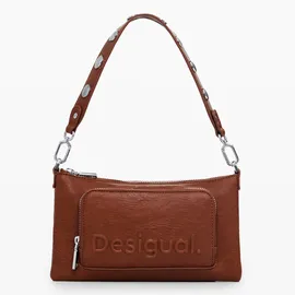 DESIGUAL Monica Umhängetasche Leder Brown