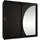 Mirjan24 Schwebetürenschrank Wika 200 x 200 x 62 cm Schwarz
