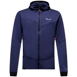 Salewa Fleecejacke Sella Crevasse Hooded Jacket (warm, leicht, hohe Bewegungsfreiheit) denimblau Herren