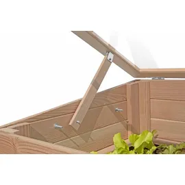 Delta Frühbeet Holz 119 x 80 x 21 cm Braun