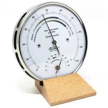 Fischer Wohnklima-Hygrometer Silber 122.01HT-02