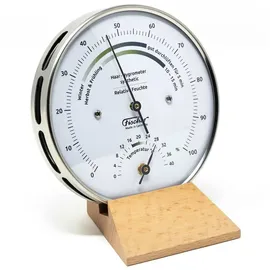 Fischer Wohnklima-Hygrometer Silber 122.01HT-02