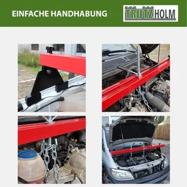 Trutzholm Werkstattkran Stahl rot Tragkraft 300 kg verstellbar