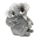WWF Plüschtier, Koalamutter mit Baby, (28cm) lebensecht Kuscheltier Stofftier Koalabär
