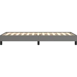 vidaXL Bettgestell 100 x 200 cm Dunkelgrau