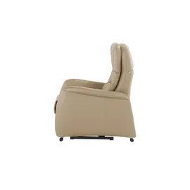 Hukla Relaxsessel Tobias Leder 75 x 105 x 88 cm Braun mit Relax-Funktion