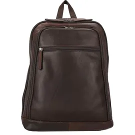 The Chesterfield Brand Wax Pull Up Detroit | Rucksack 14" 39 cm - Dunkelbraun