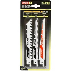 RYOBI 3-teiliges Säbelsägeblattset, Zubehör für säbelsäge, geeignet für Holz & Metall