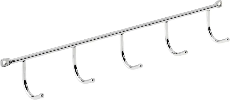 Naber 8031031 Hakenleiste, chrom Hakenleiste, chrom. Für Wandbefestigung. 5 H...