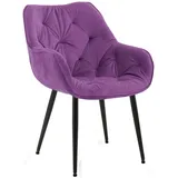 furnicato Esszimmerstuhl Tanna 83x58x62 cm lila (1 St) lila
