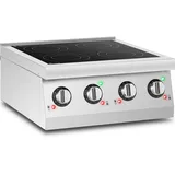 Royal Catering Induktionsplatte tragbare Kochplatte Induktion 4 Platten - 6000 W - 26 cm tragbar