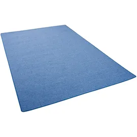 Snapstyle Feinschlingen Velour Teppich Strong Blau, 200x300cm