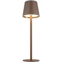 GLOBO Vannie LED Tischleuchte 3W warmweiß, IP44 braun Matt,