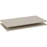 Rauch Einlegeboden RAUCH "Zubehör für Rauch-Schwebetürenschränke BLUE", leinenoptik hell, B:85cm H:1,6cm T:45cm, Holzwerkstoff, Einlegeböden, 2er-Set Breite 85 cm, Tiefe 45 cm
