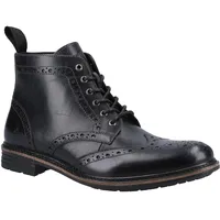 Hush Puppies Joshua Brogue Herren Stiefel, Schwarz, 44 EU
