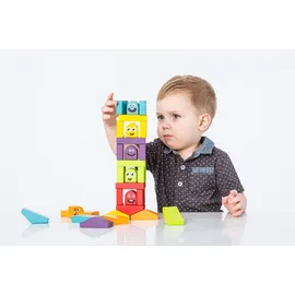 Cubika 14866 Bunte Häuser - Holzbausatz 30 Teile