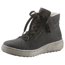 Winterboots RIEKER, Damen, Gr. 40, grau, Lederimitat, sportlich, Schuhe, mit herausnehmbarer Einlage