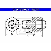 ATE Adapter, Bremsleitung