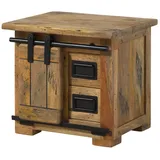 Massivmoebel24 Nachtschrank Mango 50 x 40 x 45 cm Beige