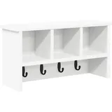 vidaXL Garderobenständer mit Regal 50 x 16 x 26 cm Weiß