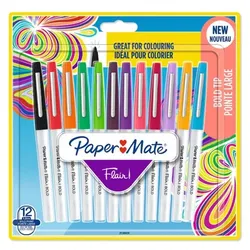 1x12 Paper Mate Flair Filzstifte Bold B