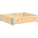 vidaXL Hochbeet 100 x 100 x 100 cm Braun