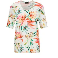 GOLDNER Kurzgröße: Cityshirt mit floralem Muster in bunt / gemustert), | Gr.: 24
