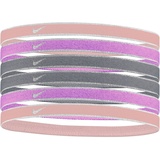 Nike Swoosh Sport Headband 6PK Metallic 6er Pack in der Farbe red Stardust/Rush Fuchsia/metallic Silver, Maße: ONE Size, N.100.2008.646.OS