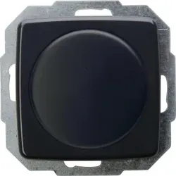 Kopp 843215089 RIVO - Kombigerät - Druck-Wechselschalter, Dimmer, für LED, Glühlampen, Halogenlampen, Farbe: anthrazit