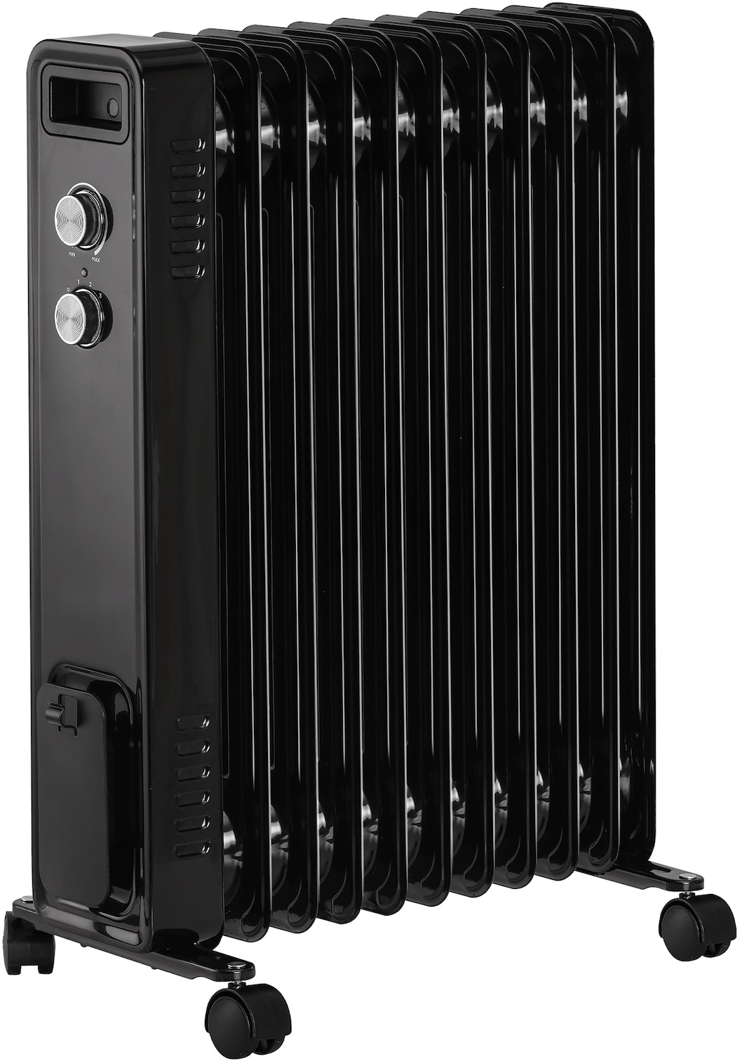 STAHLMANN Ölradiator ZR201 schwarz  Elektroheizung Energiesparend bis 50 qm Fläche  Heizung Elektrisch mit Thermostat und 3 Heizstufen  Elektrisches Heizgerät, Electric Heater, Watt:2500W