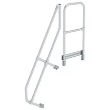 MUNK zweiter Handlauf für Treppe mit Plattform 60° 5 Stufen