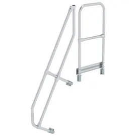 MUNK zweiter Handlauf für Treppe mit Plattform 60° 5 Stufen