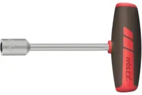 HOLEX Steckschlüssel mit Quergriff, Klingenlänge 125 mm 9 mm