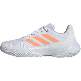 adidas Courtjam Control 3 Tennis Shoes ftwr white/beam orange/crystal white (01F7) 4