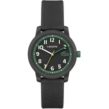 Lacoste Analog Quarzuhr für Kinder mit Schwarzes Silikonarmband - 2030042