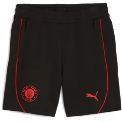 PUMA FC St. Pauli Casuals Sweatshorts Kinder 07 - PUMA black/PUMA red 164