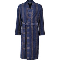 CAWÖ Bademäntel Herren Kimono Struktur 2508 blau - 13 XL Schwarz