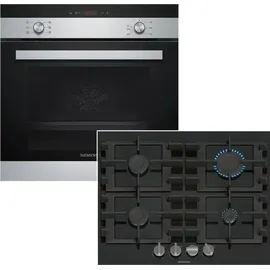 Siemens Backofenset 3D Heißluft Schnellaufheizung + Gaskochfeld