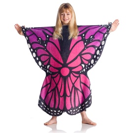 Kanguru Butterfly Kids Tragbare Decke für Kinder, Polyester, Mehrfarbig, 80x90 cm