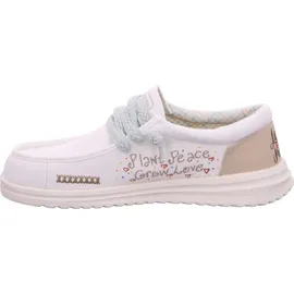 Fusion Schnürhalbschuhe in weiss/weiss kombi, Gr. 39 - Weiß Größe EU