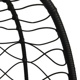 vidaXL Hängesessel Ei mit Kissen Grau
