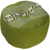 GURU SHOP Meditationskissen, Yoga Kissen, Yogakissen, Sitzkissen, Bodenkissen, Dekokissen - Grün, 18x30x30 cm