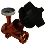 Kemper MULTI-FIX-PLUS Regulierventil manuell, m. Entlst., m. Therm., AG, DN15