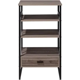 Beliani Regal 56 x 101 x 51 cm Dunkelbraun
