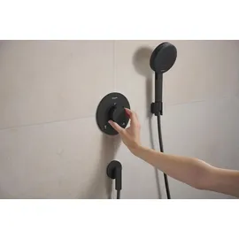 Hansgrohe Ecostat Comfort S Duschthermostat Unterputz für 2 Verbraucher Mattschwarz 33715670
