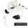 Woltu Schreibtisch Computertisch mit USB-Ladeanschluss, Weiß 140x60 cm - Weiß