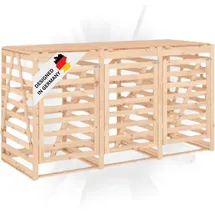 deluke Mülltonnenbox BOUMI 240 x 91,5 x 128,5 cm natur