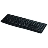 Logitech K270 Tastatur, kabellos, DE-Layout bis zu 10 Metern Reichweite, 8 Sondertasten