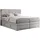 MKS Boxspringbett, ERNI KING 160/200 Hellgrau Velvet - H4